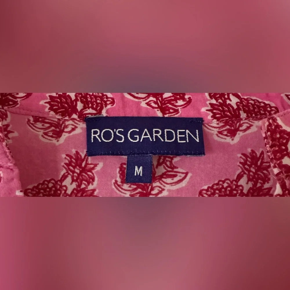 Ro’s Garden Floral Print Cotton Blouse - Picture 3 of 3